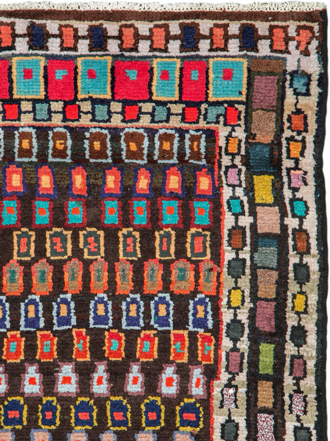 Vintage Persian Hamadan Rug, No.26192 - Gsblank