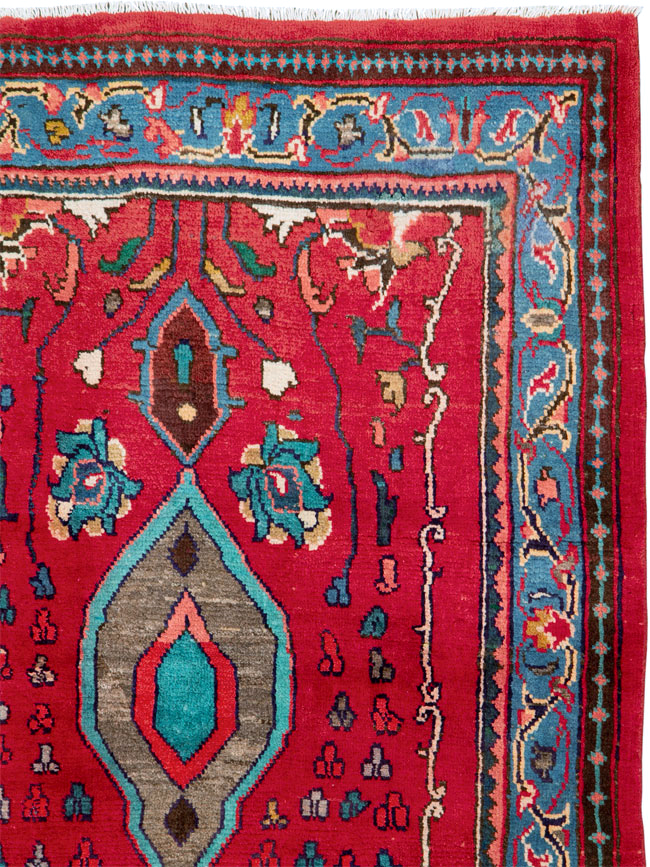 Vintage Persian Mahal Rug, No.26197 - Gsblank