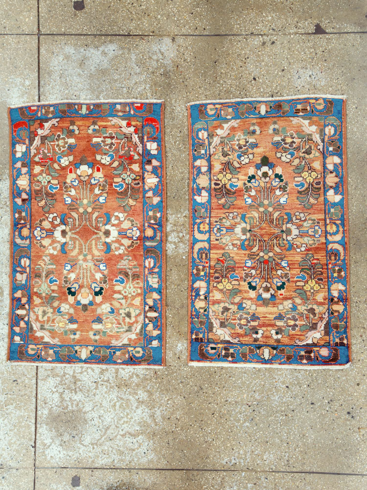Vintage Persian Hamadan Rug (Pair: 2 of 2), No.26198 - Gsblank