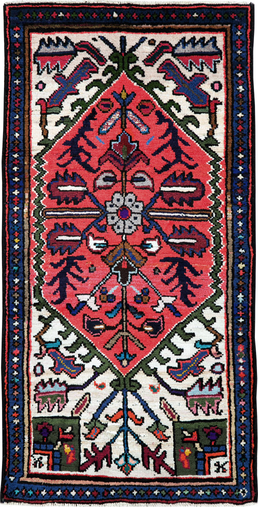 Vintage Persian Hamadan Rug, No.26207 - Gsblank