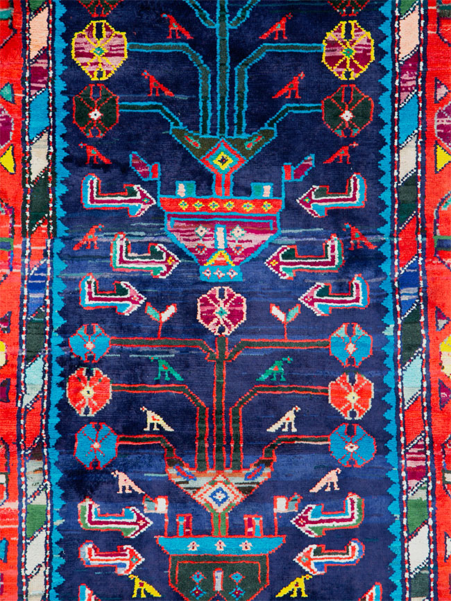 Vintage Persian Hamadan Rug, No.26214 - Gsblank
