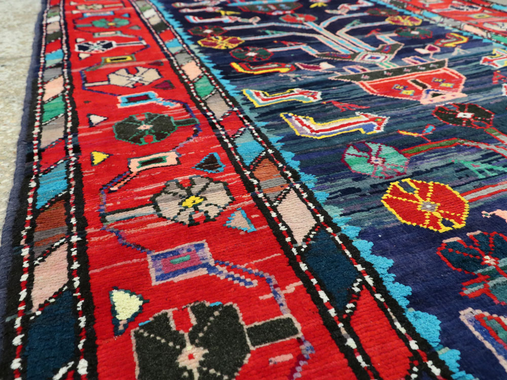 Vintage Persian Hamadan Rug, No.26214 - Gsblank