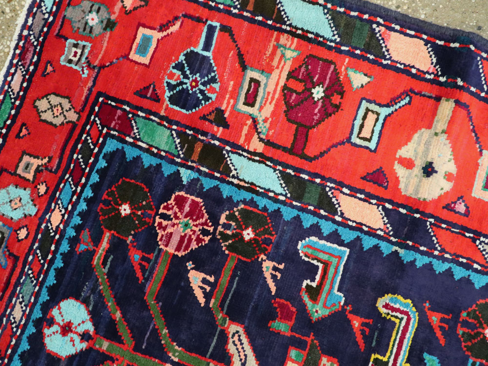 Vintage Persian Hamadan Rug, No.26214 - Gsblank