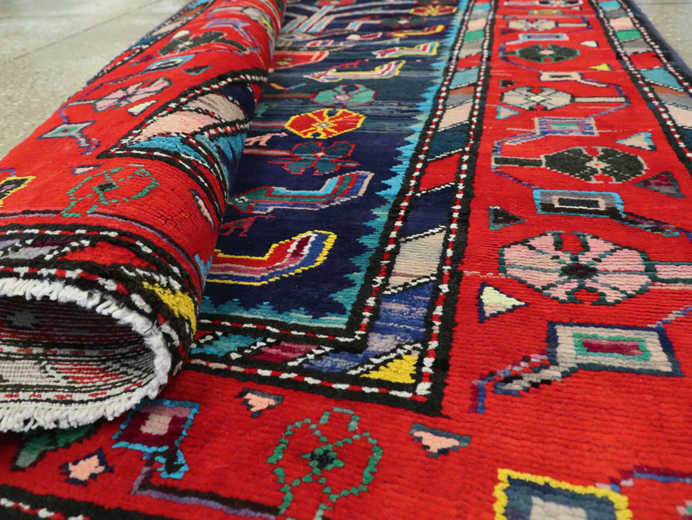 Vintage Persian Hamadan Rug, No.26214 - Gsblank