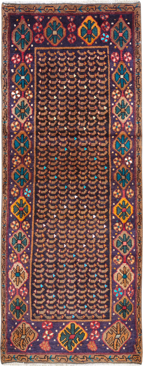 Vintage Persian Baluch Throw Rug, No.26219 - Gsblank