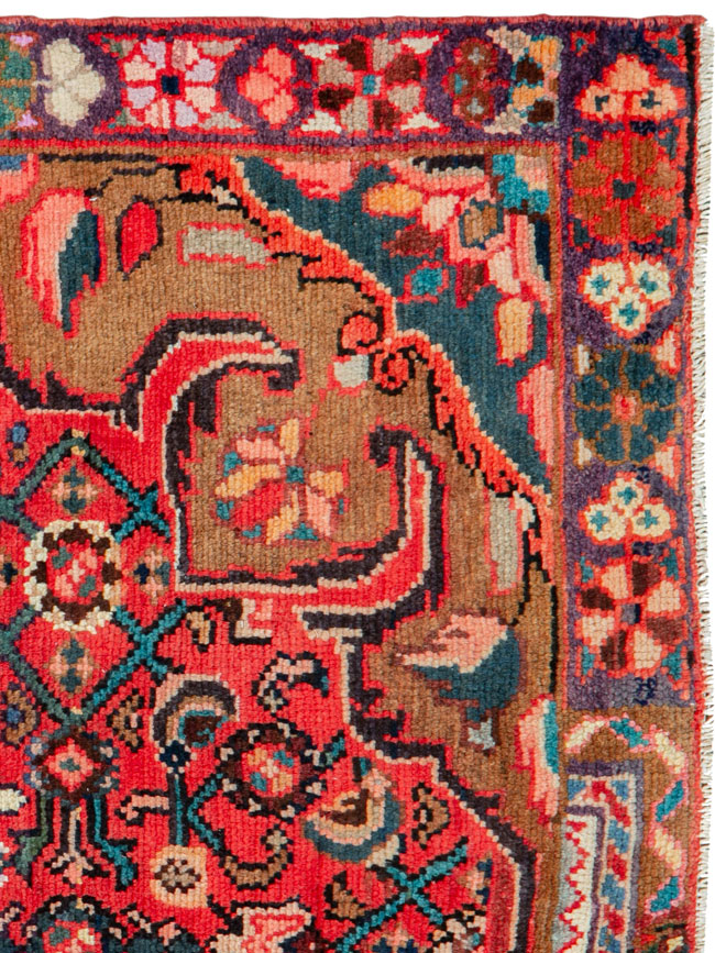 Vintage Persian Hamdan Wagireh Rug, No.26221 - Gsblank