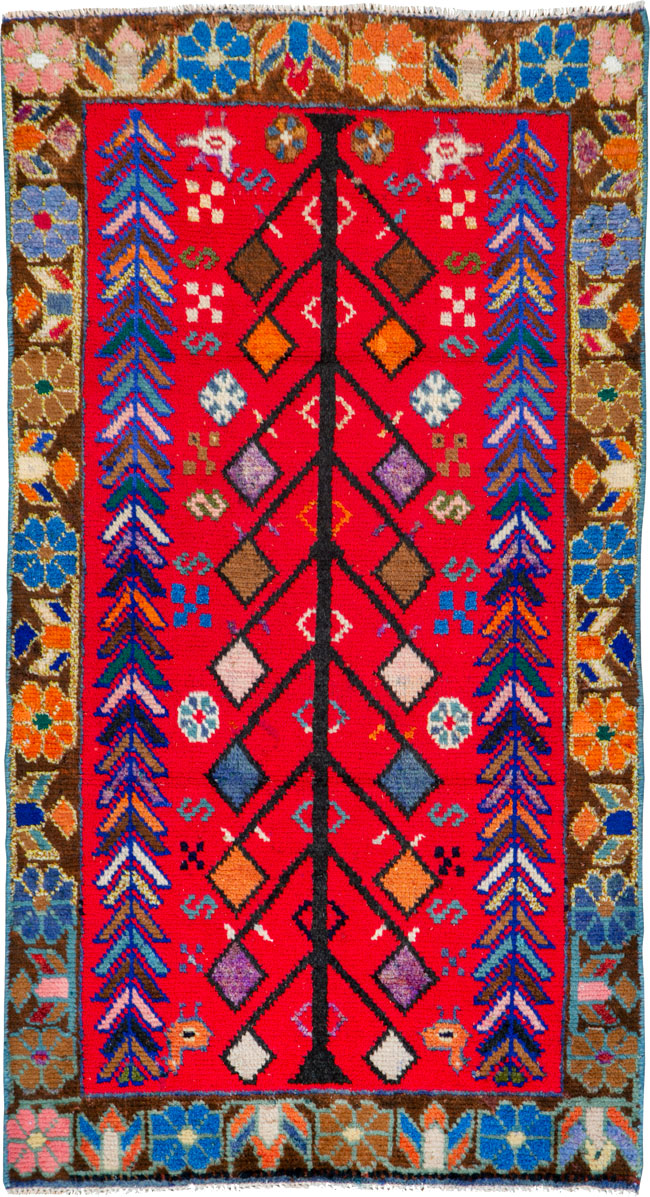 Vintage Persian Hamadan Rug, No.26222 - Gsblank