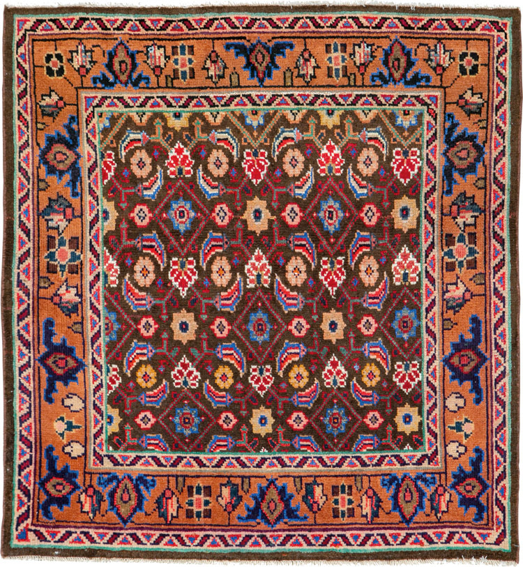 Vintage Persian Hamadan Rug, No.26223 - Gsblank