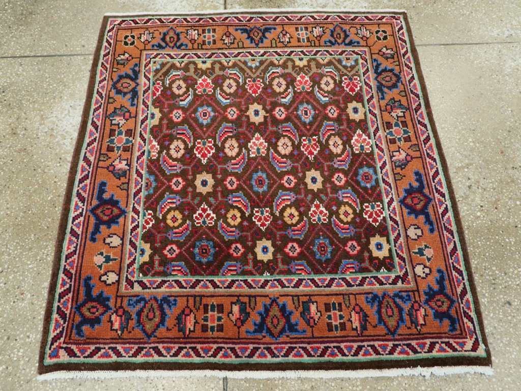 Vintage Persian Hamadan Rug, No.26223 - Gsblank
