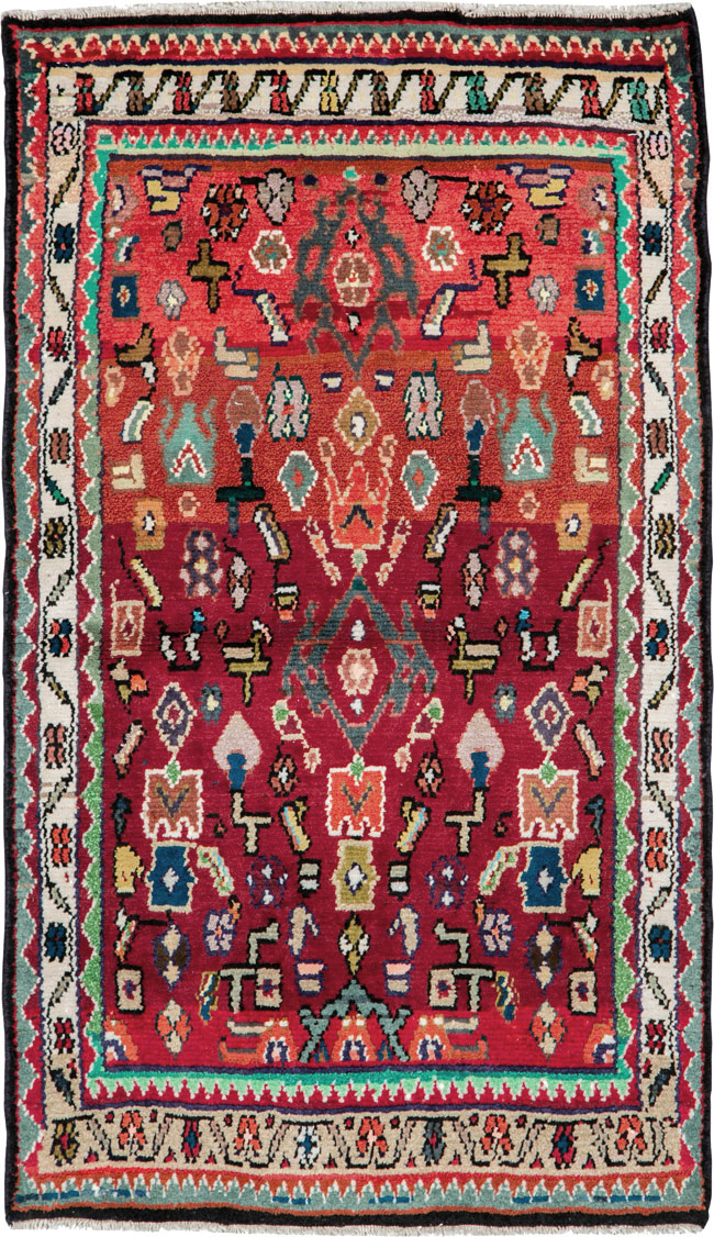 Vintage Persian Hamadan Rug, No.26226 - Gsblank