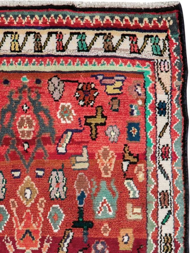 Vintage Persian Hamadan Rug, No.26226 - Gsblank