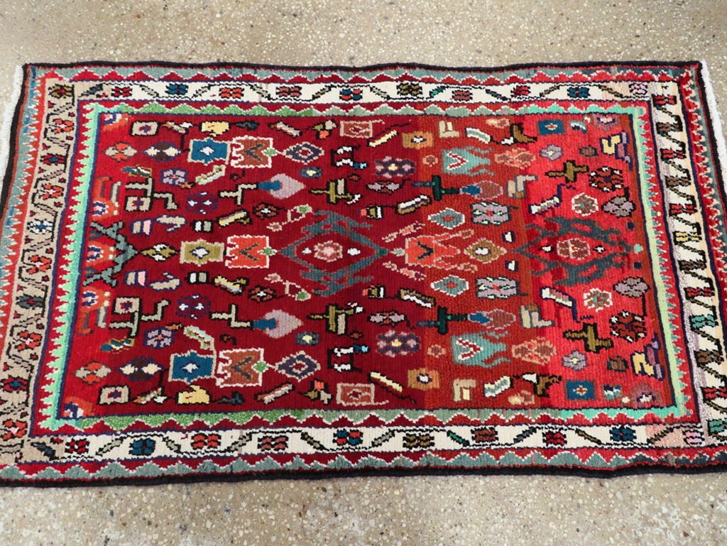 Vintage Persian Hamadan Rug, No.26226 - Gsblank