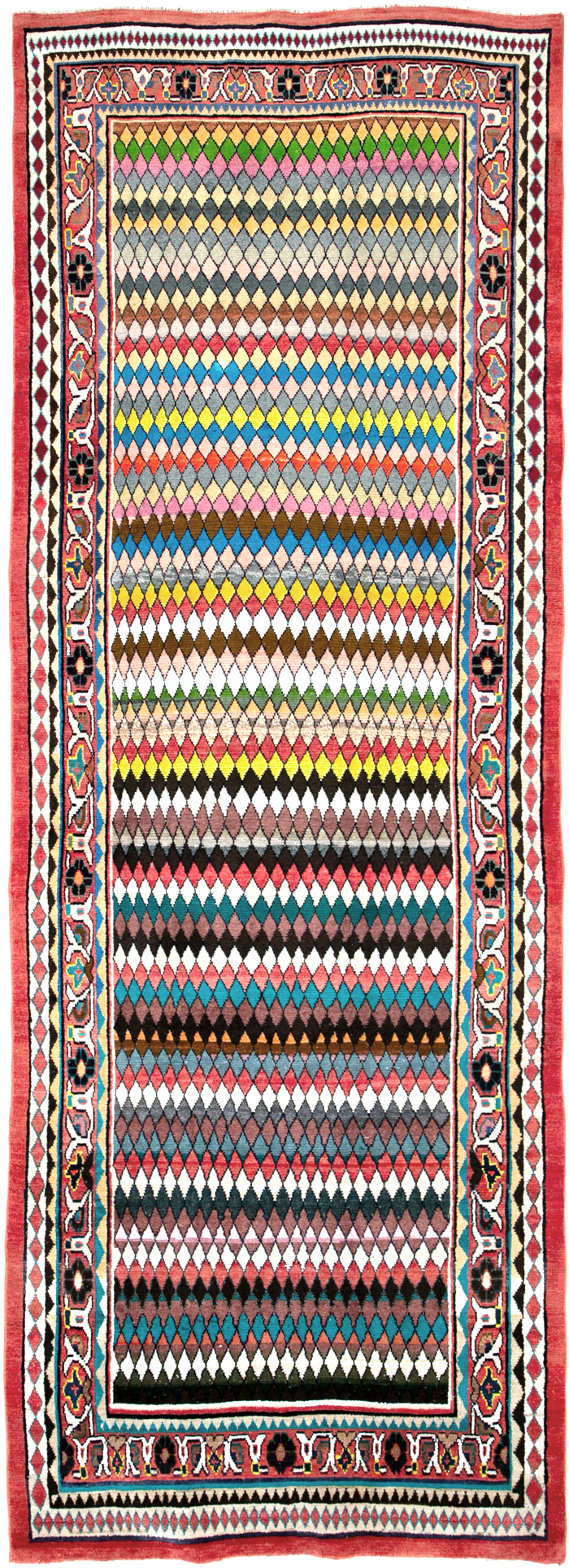 Vintage Persian Mahal Runner, No.26232 - Gsblank