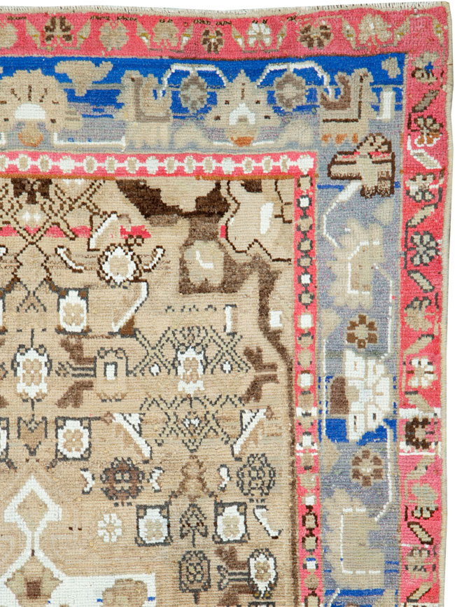 Vintage Persian Hamadan Rug, No.26233 - Gsblank