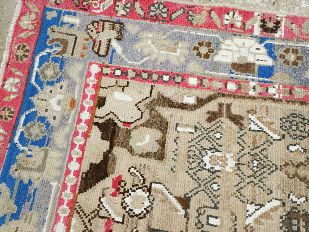 Vintage Persian Hamadan Rug, No.26233 - Gsblank