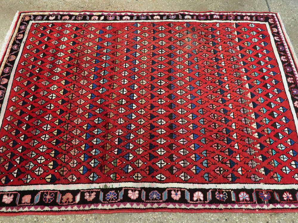Vintage Persian Hamadan Rug, No.26234 - Gsblank