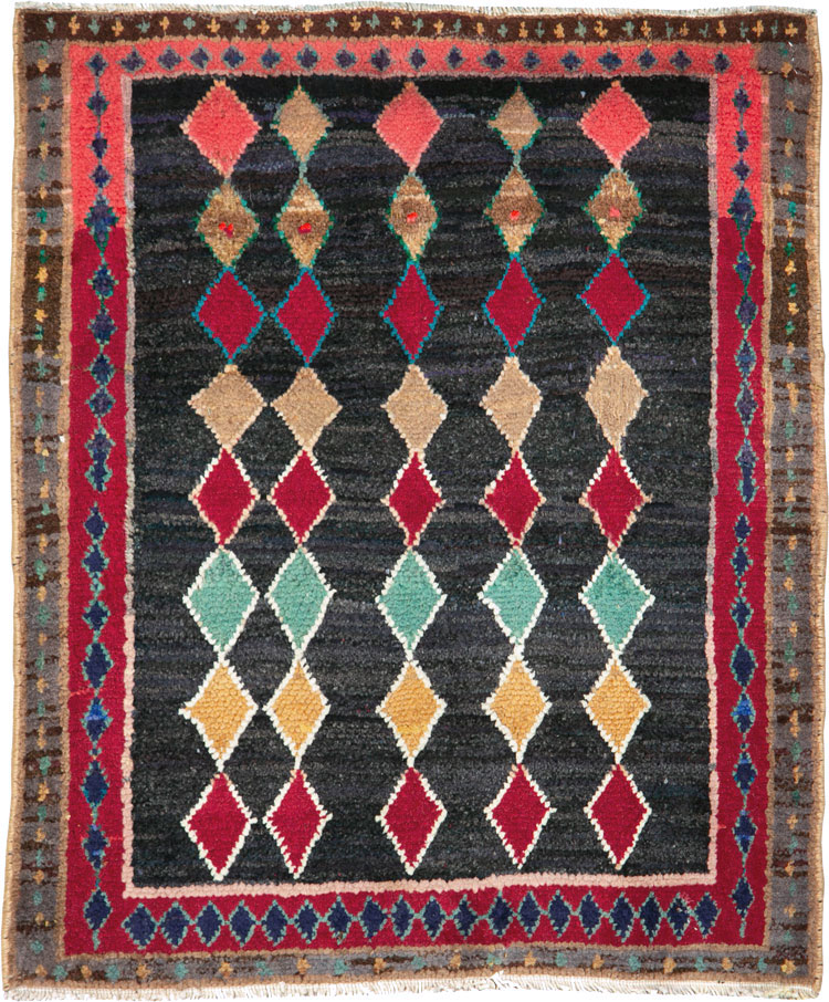 Vintage Persian Mahal Rug, No.26237 - Gsblank