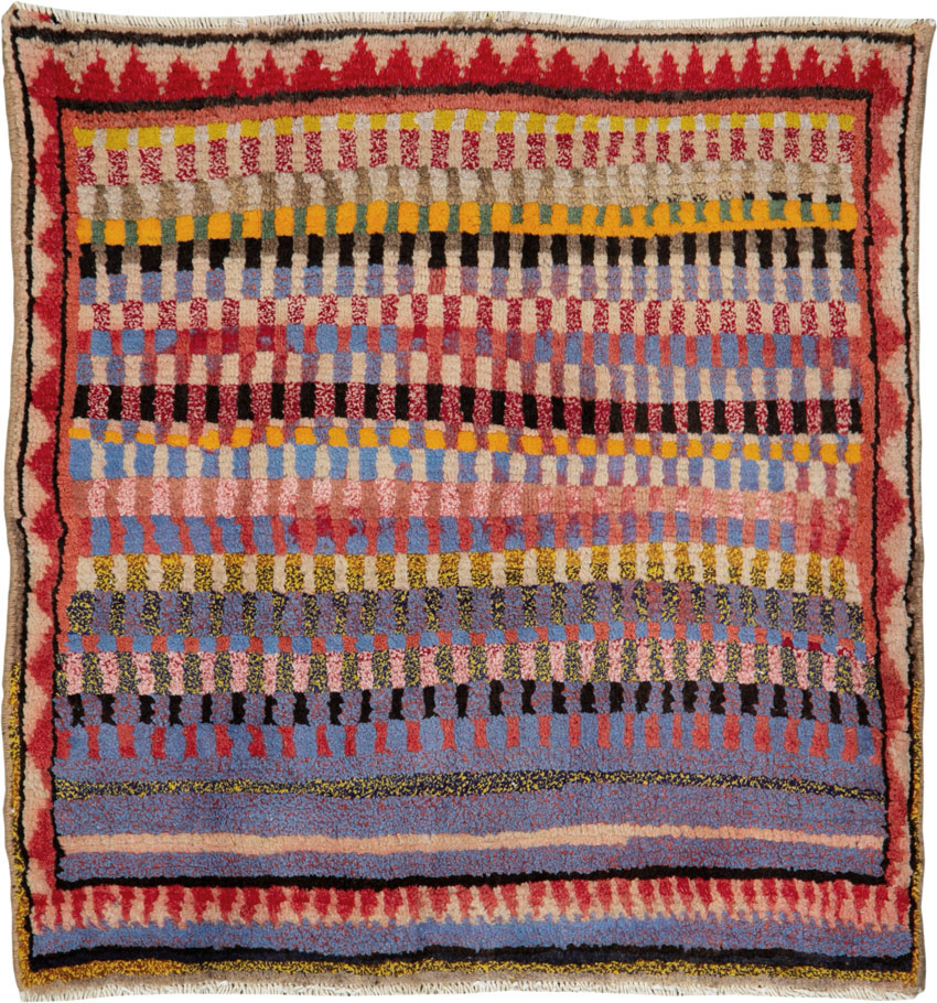 Vintage Persian Mahal Rug, No.26256 - Gsblank