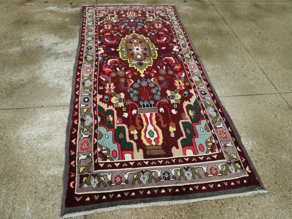 Vintage Persian Hamadan Rug, No.26263 - Gsblank