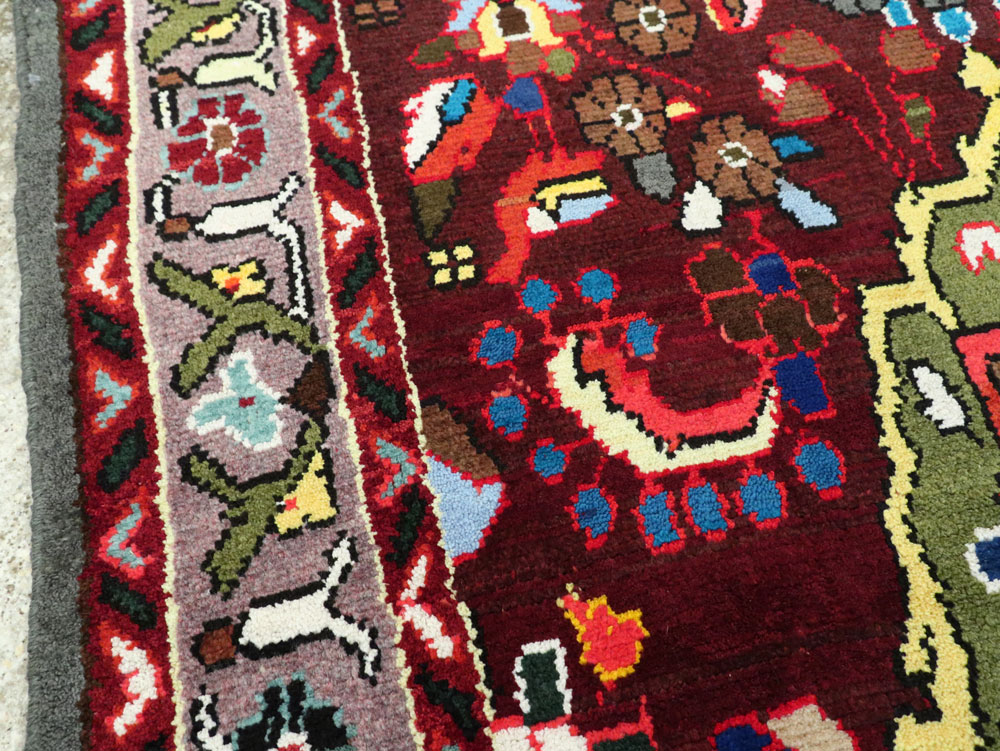 Vintage Persian Hamadan Rug, No.26263 - Gsblank
