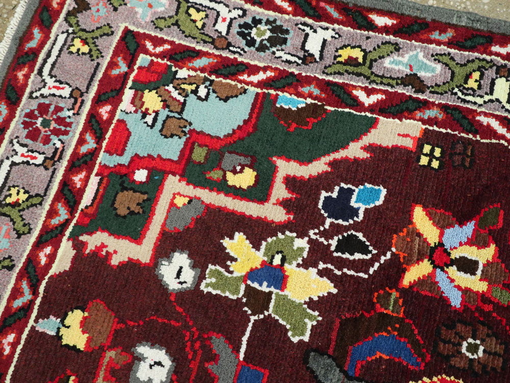 Vintage Persian Hamadan Rug, No.26263 - Gsblank