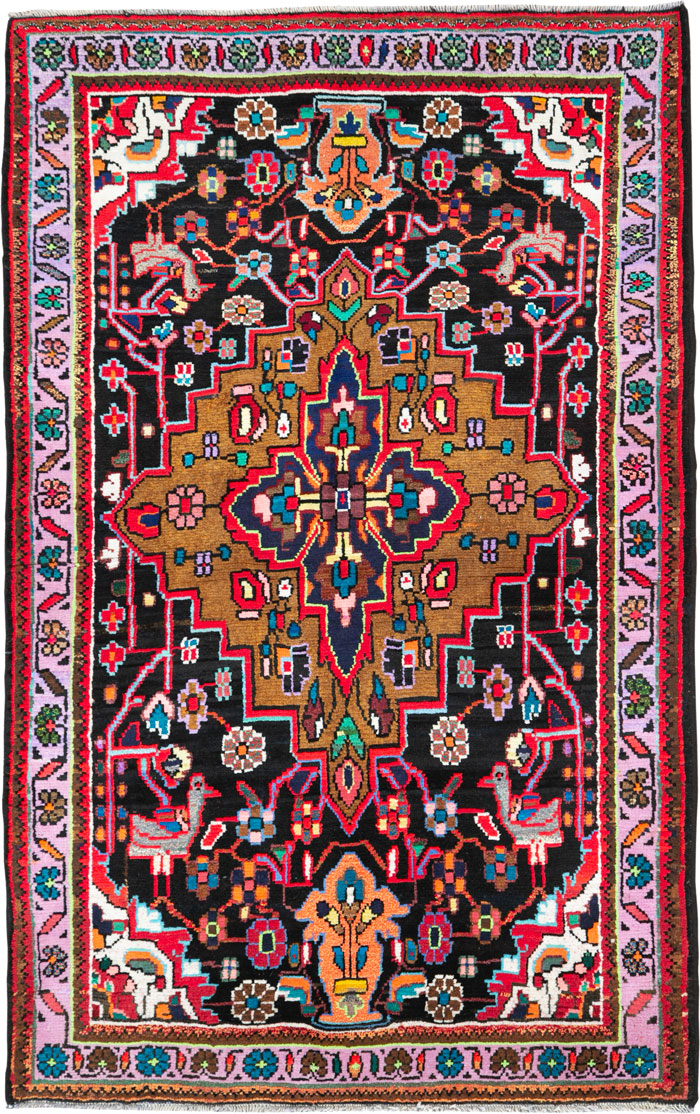 Vintage Persian Hamadan Rug, No.26265 - Gsblank