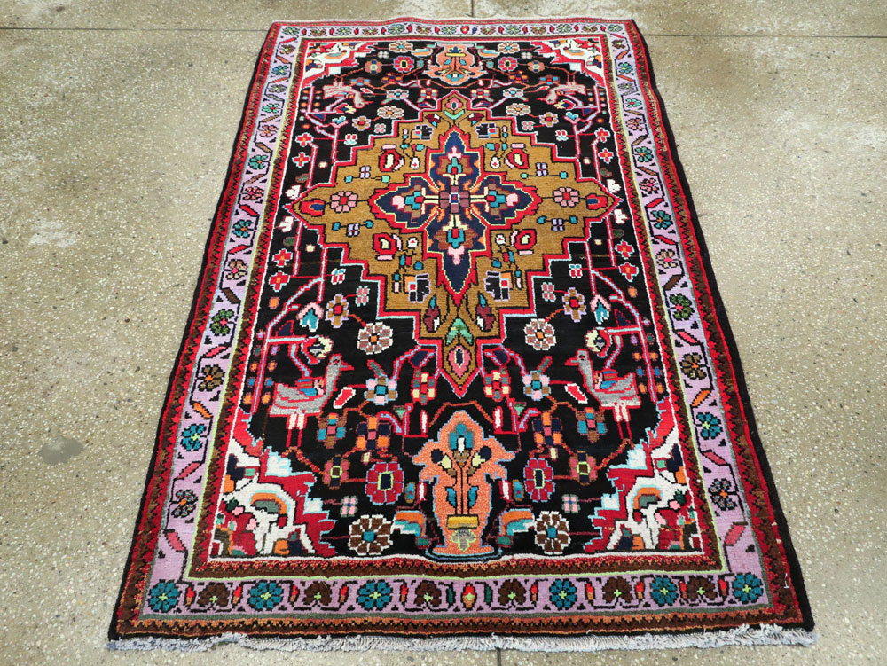 Vintage Persian Hamadan Rug, No.26265 - Gsblank