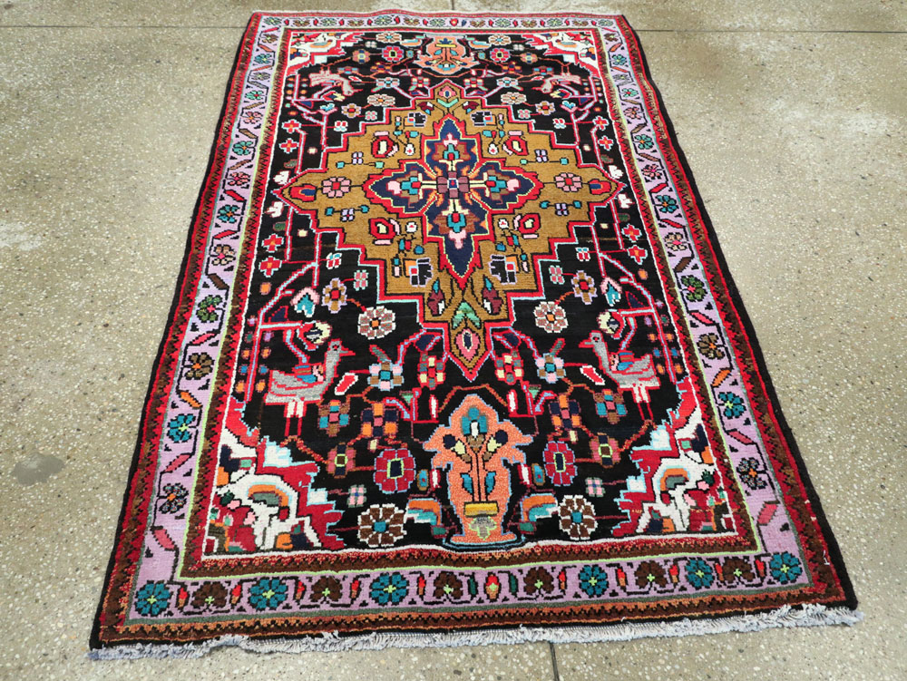 Vintage Persian Hamadan Rug, No.26265 - Gsblank