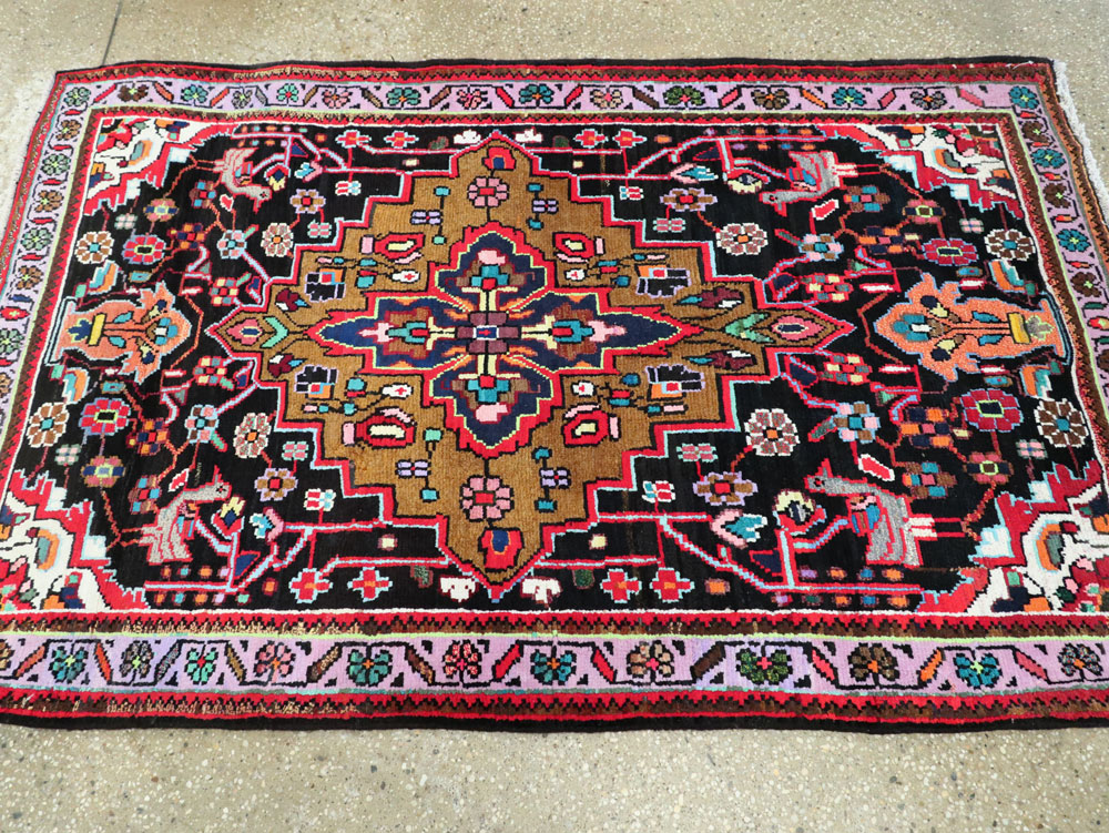Vintage Persian Hamadan Rug, No.26265 - Gsblank