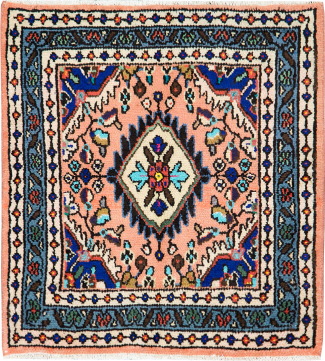 Vintage Square Hamadan Rug, No.26267 - Gsblank