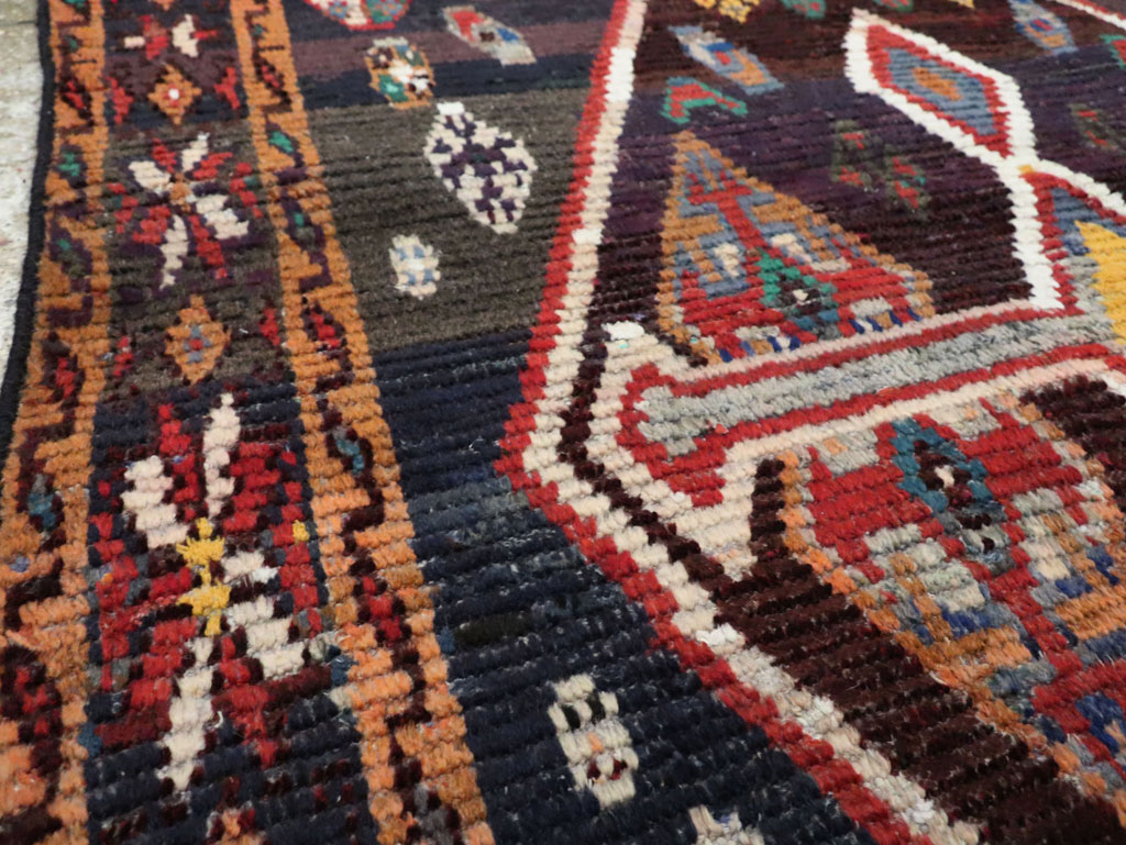 Vintage Persian Gabbeh Accent Rug, No.26269 - Gsblank