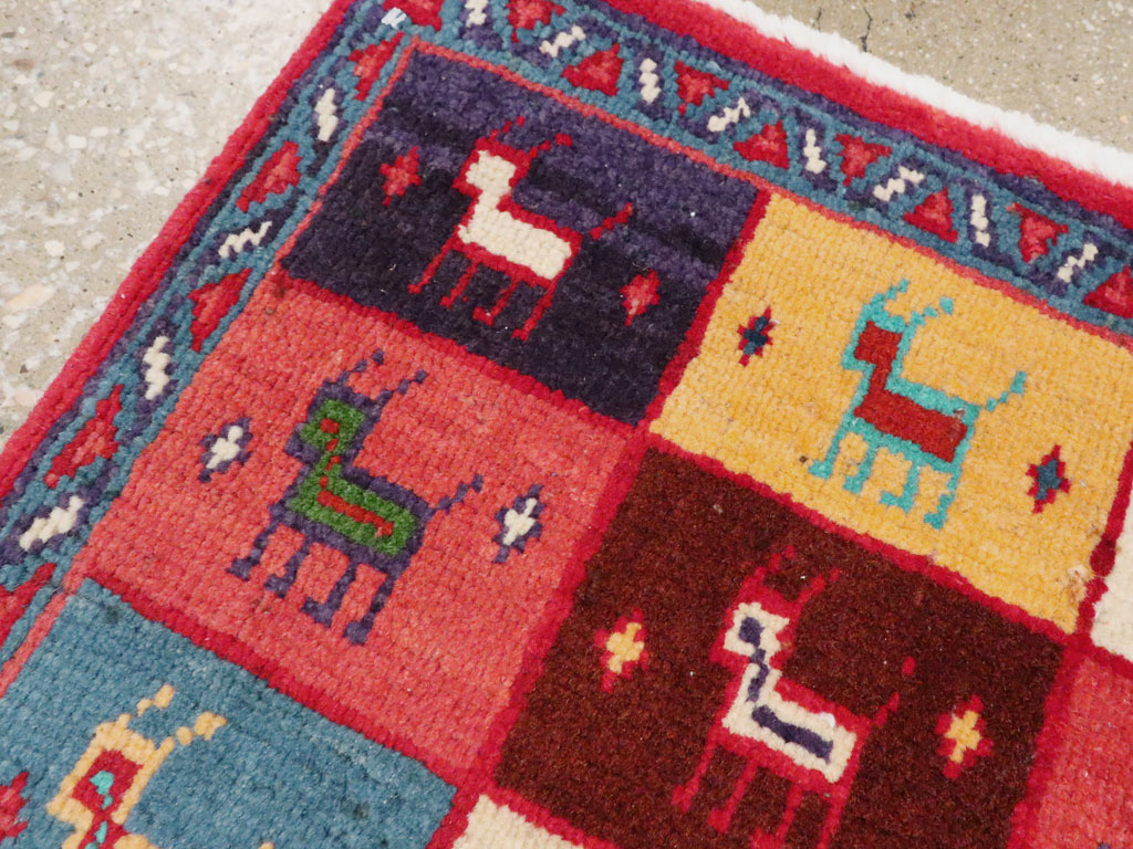 Vintage Persian Mahal Square Rug (Pair: 2 of 2), No.26273 - Gsblank