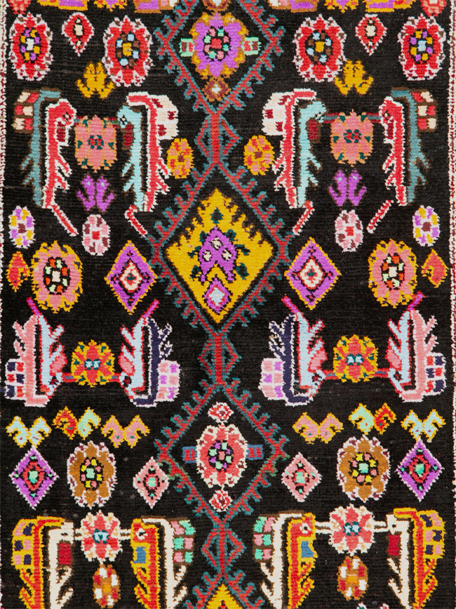 Vintage Persian Hamadan Gallery Carpet, No.26278 - Gsblank