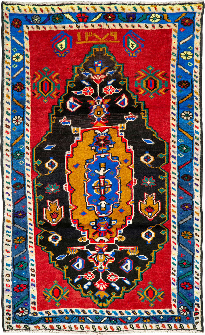 Vintage Persian Hamadan Rug, No.26279 - Gsblank