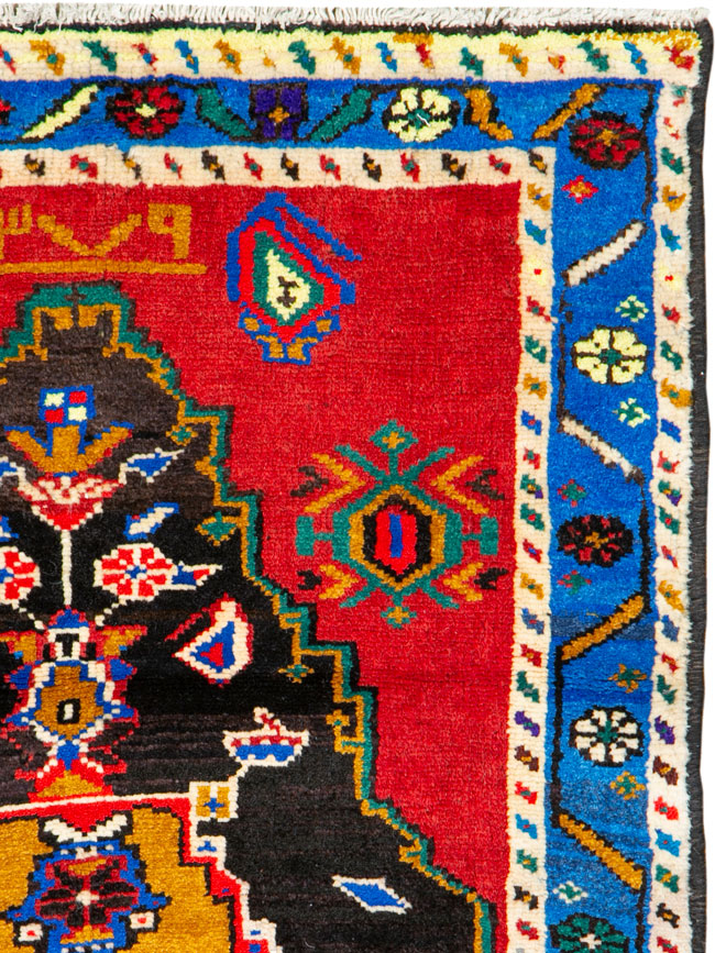 Vintage Persian Hamadan Rug, No.26279 - Gsblank