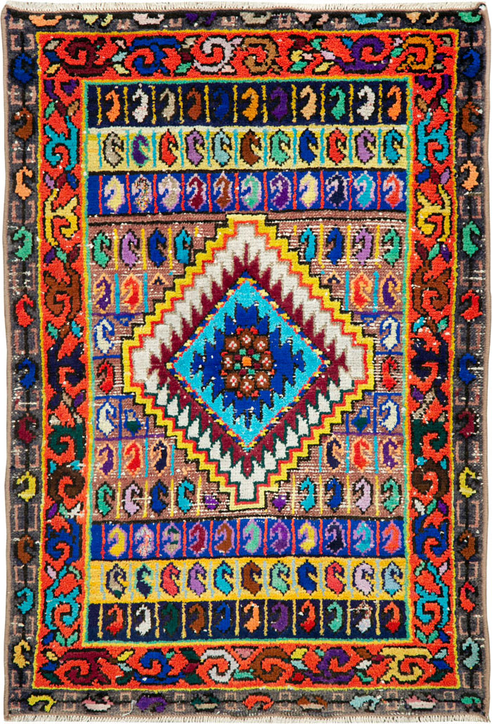 Vintage Persian Mahal Rug, No.26280 - Gsblank