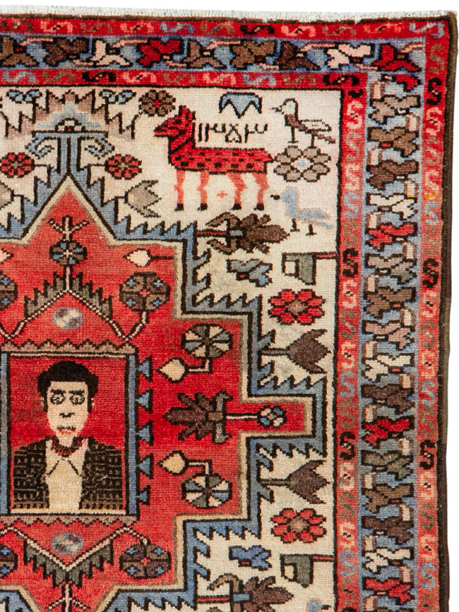 Vintage Persian Hamadan Rug, No.26283 - Gsblank