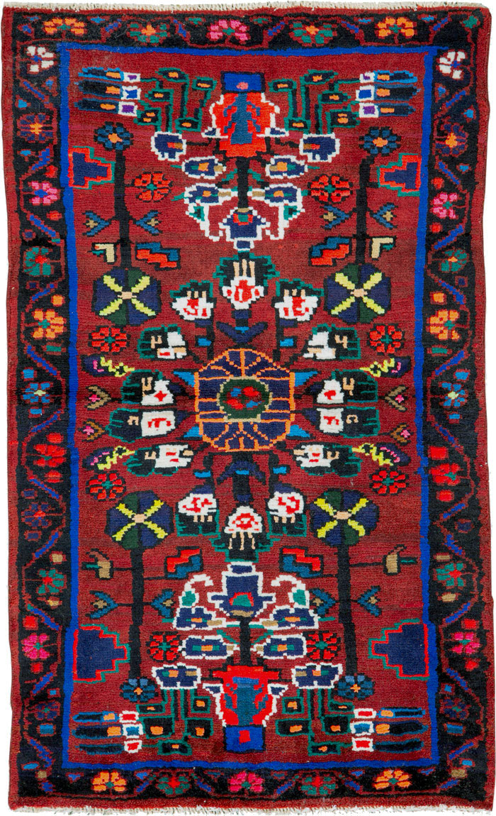 Vintage Persian Hamadan Rug, No.26290 - Gsblank