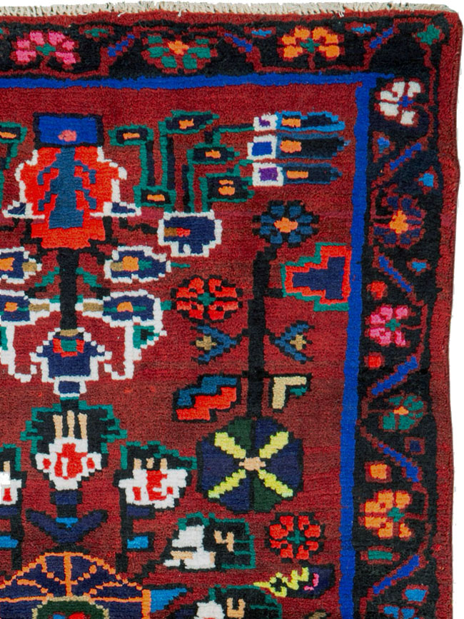 Vintage Persian Hamadan Rug, No.26290 - Gsblank