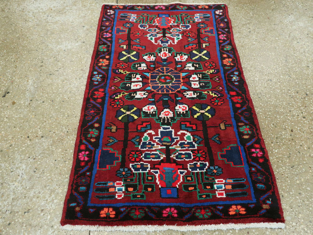 Vintage Persian Hamadan Rug, No.26290 - Gsblank