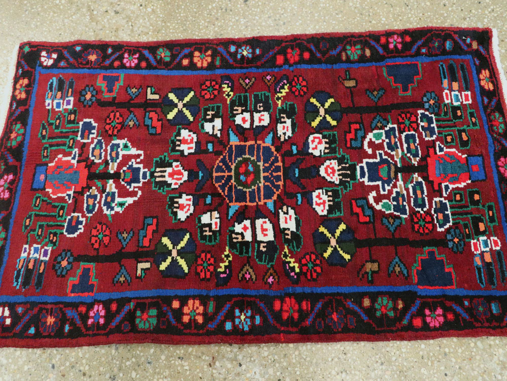 Vintage Persian Hamadan Rug, No.26290 - Gsblank