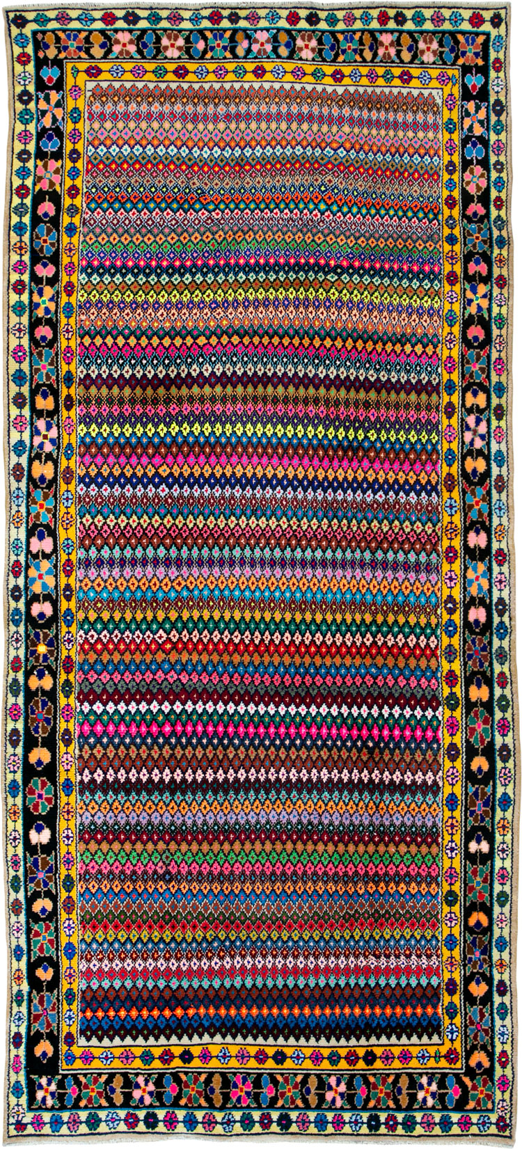 Vintage Persian Mahal Gallery Carpet, No.26296 - Gsblank