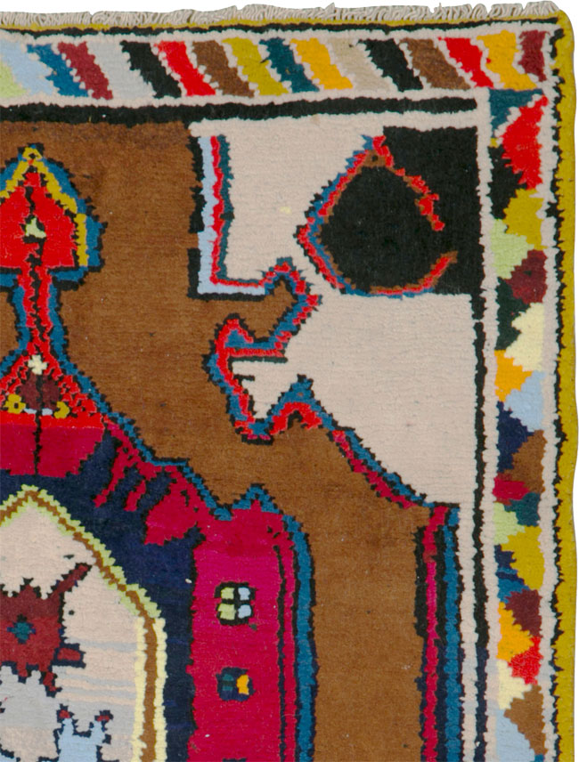 Vintage Persian Hamadan Rug, No.26304 - Gsblank