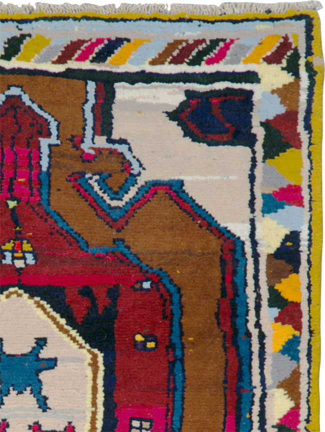 Vintage Persian Hamadan Rug, No.26304 - Gsblank