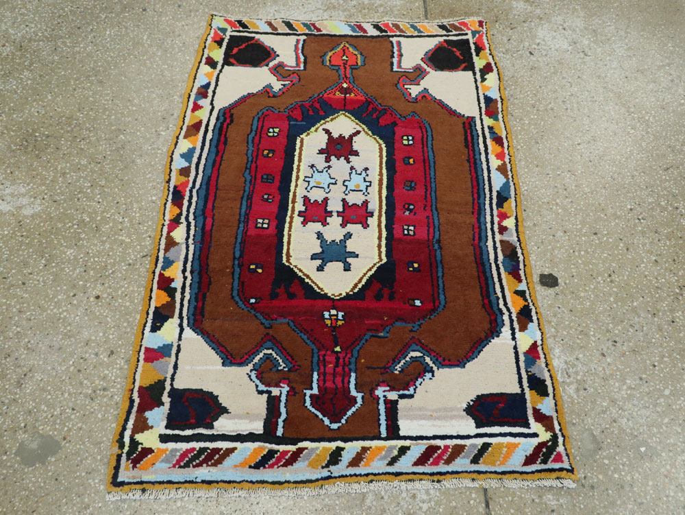 Vintage Persian Hamadan Rug, No.26304 - Gsblank