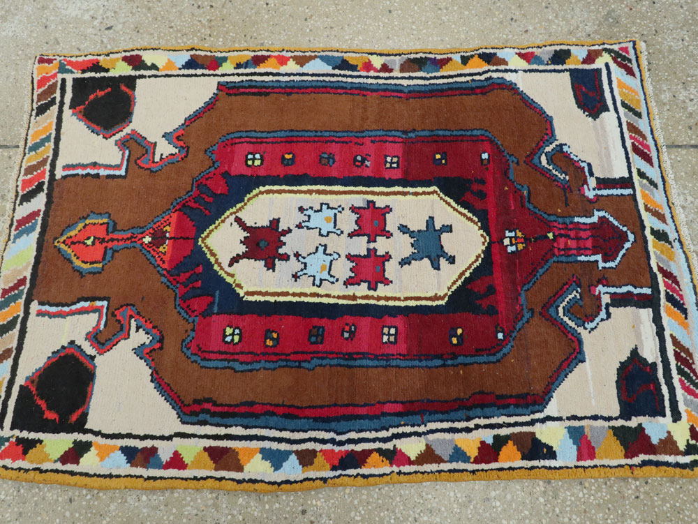 Vintage Persian Hamadan Rug, No.26304 - Gsblank