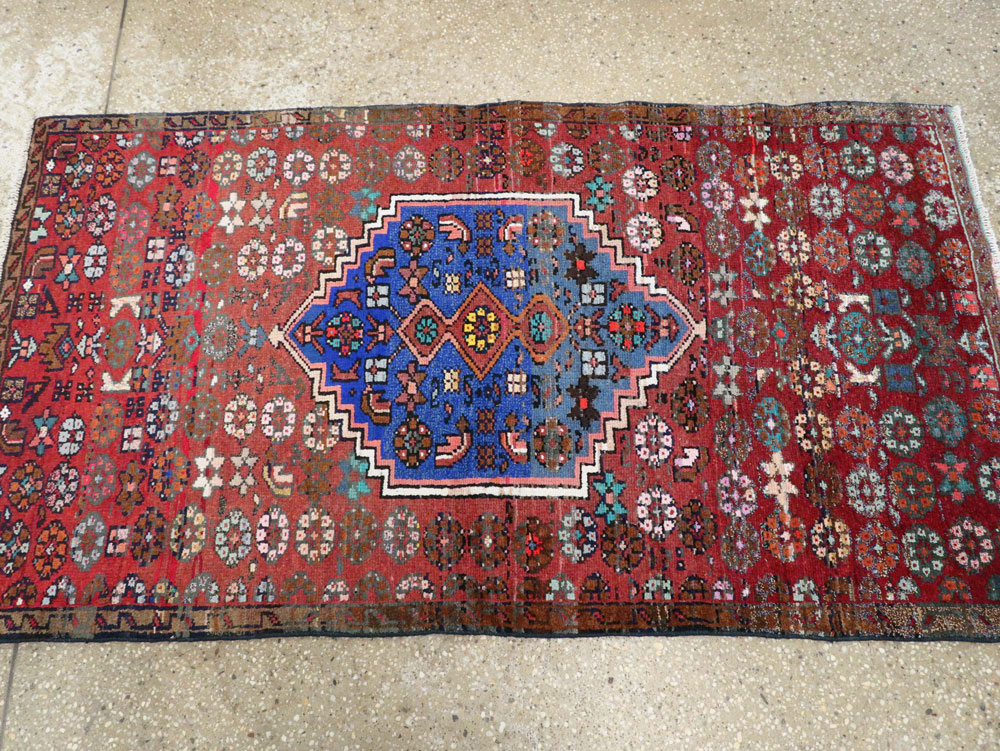 Vintage Persian Hamadan Rug, No.26312 - Gsblank