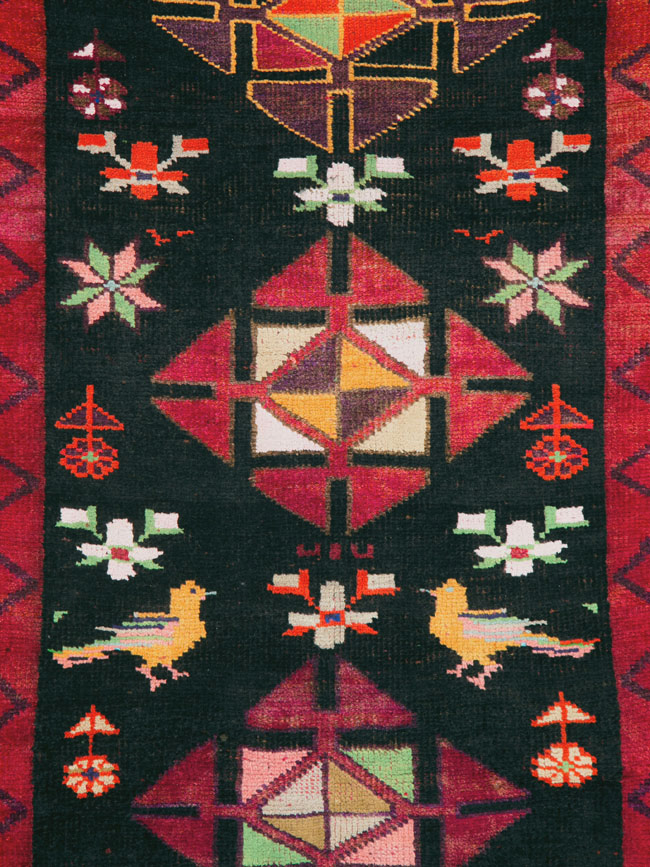 Vintage Persian Kurd Runner, No.26323 - Gsblank