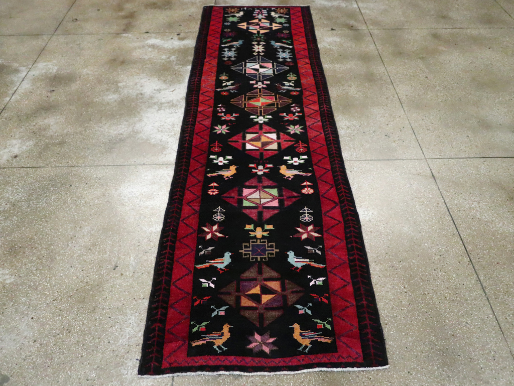 Vintage Persian Kurd Runner, No.26323 - Gsblank