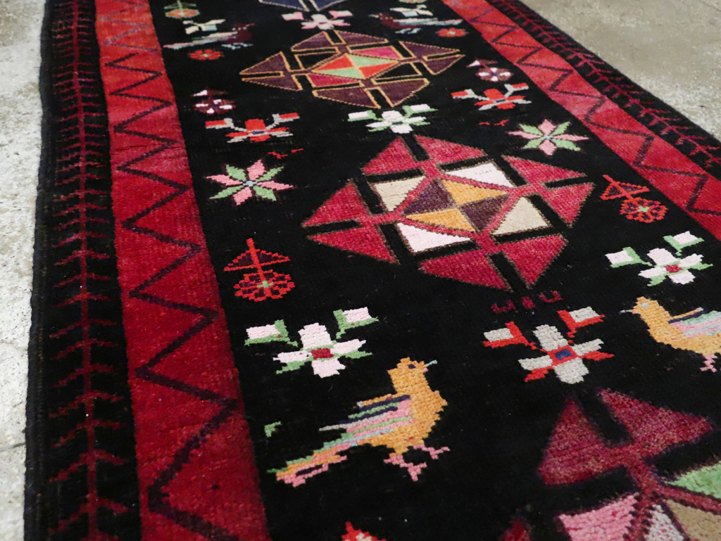 Vintage Persian Kurd Runner, No.26323 - Gsblank